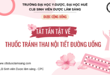 TẤT TẦN TẬT VỀ THUỐC TRÁNH THAI NỘI TIẾT ĐƯỜNG UỐNG