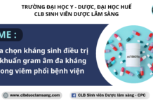 LỰA CHỌN KHÁNG SINH ĐIỀU TRỊ VI KHUẨN GRAM ÂM ĐA KHÁNG TRONG VIÊM PHỔI BỆNH VIỆN Lựa chọn kháng sinh điều trị vi khuẩn gram âm đa kháng trong viêm phổi bệnh viện