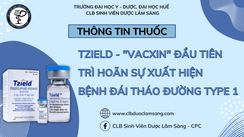 Tzield Icon TZIELD - “VACCINE” ĐẦU TIÊN TRÌ HOÃN SỰ XUẤT HIỆN BỆNH ĐÁI THÁO ĐƯỜNG ...
